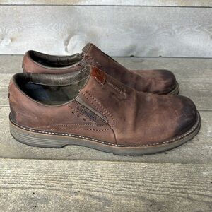 Merrell Realm Moc Men's Size 12 Slip On Casual Shoes Brown Leather Cinnamon